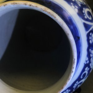 A Chinese blue and white 'peony scroll' vase, Kangxi — photo 7
