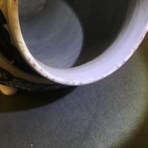 A Chinese blue and white 'peony scroll' vase, Kangxi — photo 8