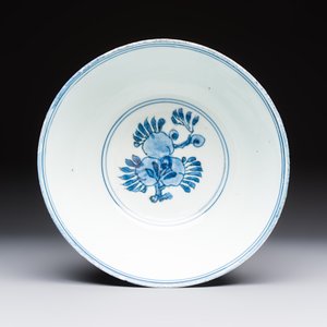 A Chinese blue and white 'Pheasants' bowl, Chenghua mark, late Ming — photo 5