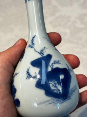 A Chinese blue and white 'Playing Boys' bottle vase, Kangxi — 照片 10