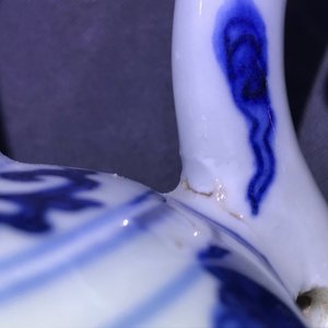A Chinese blue and white 'playing boys' ewer, Wanli — photo 13