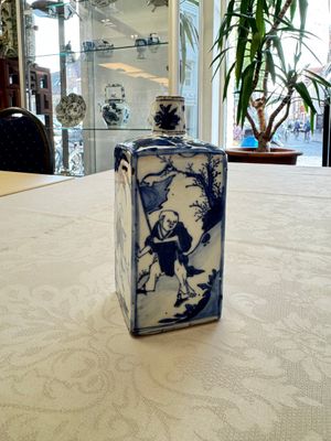 A Chinese blue and white 'Playing Boys' square flask, Wanli — foto 1