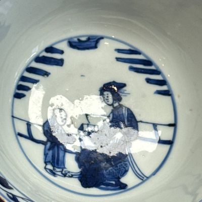 A Chinese blue and white 'Poem' bowl, ex-Percival David Collection — photo 13