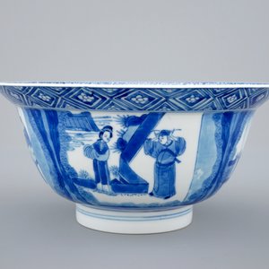 A Chinese blue and white porcelain "Klapmuts" bowl, Kangxi mark and of the period — 照片 2