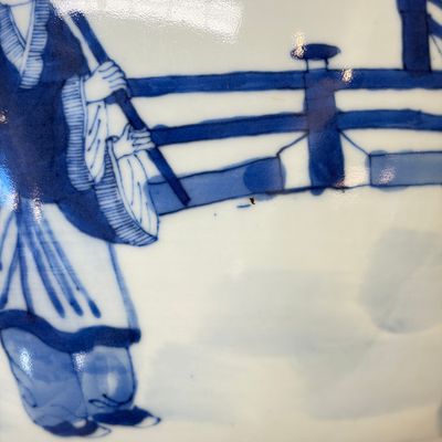 A Chinese blue and white 'Qi Lin Song Zi 麒麟送子' vase — photo 11