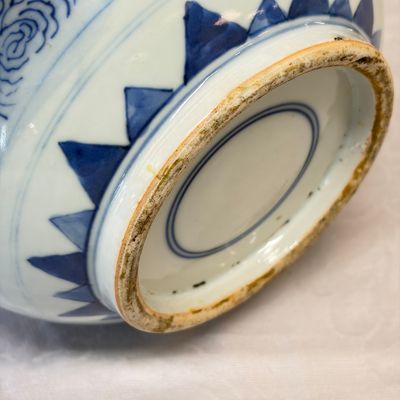 A Chinese blue and white 'Qi Lin Song Zi 麒麟送子' vase — photo 16