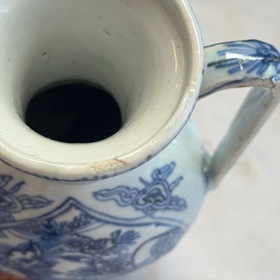 A Chinese blue and white 'Qilin' ewer and cover — photo 20