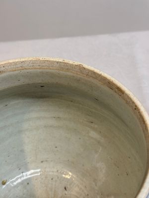 A Chinese blue and white 'qilin' jar and wooden cover, Transitional period — photo 15