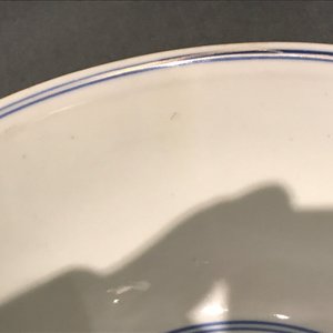A Chinese blue and white rabbit bowl, Chenghua mark, Kangxi/Yongzheng — photo 19