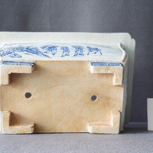 A Chinese blue and white rectangular jardinière, Kangxi/Yongzheng — 照片 11