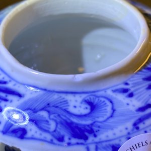 A Chinese blue and white reticulated double-walled teapot and cover, Transitonal period — photo 14