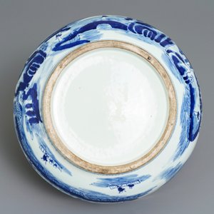A Chinese blue and white 'river landscape' censer, 19th C. — 照片 6
