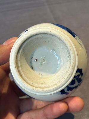 A Chinese blue and white rosewater sprinkler with floral design for the Islamic market, Kangxi — foto 6