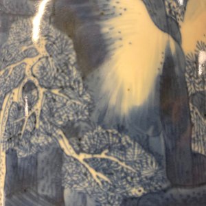 A Chinese blue and white rouleau vase with figures in a landscape, Kangxi — photo 16