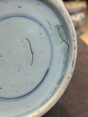 A Chinese blue and white rouleau vase with narrative design, Kangxi — photo 18