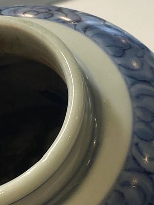 A Chinese blue and white 'sage' jar, Ming — photo 11