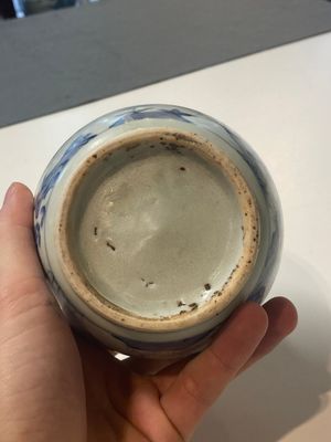 A Chinese blue and white 'sage' jar, Ming — photo 6