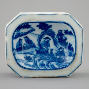A Chinese blue and white salt after a European model, 1st half 18th C. — photo 6