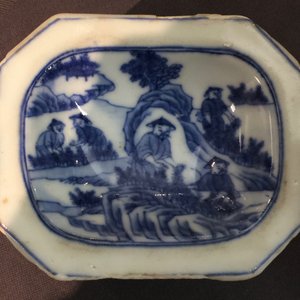 A Chinese blue and white salt after a European model, 1st half 18th C. — photo 8