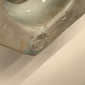 A Chinese blue and white salt after a European silver model, Transitional period — 照片 20