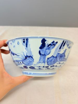 A Chinese blue and white 'Sanxing' bowl — foto 6