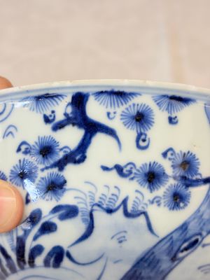 A Chinese blue and white 'Sanxing' bowl — foto 8