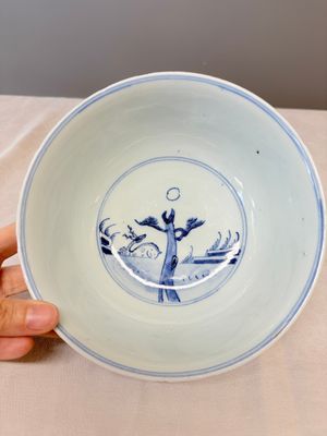 A Chinese blue and white 'Sanxing' bowl — foto 9