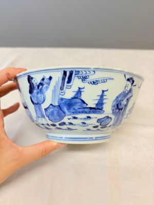 A Chinese blue and white 'Sanxing' bowl — foto 1