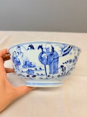 A Chinese blue and white 'Sanxing' bowl — foto 2
