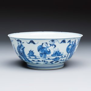 A Chinese blue and white 'Sanxing' bowl — foto 1