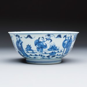 A Chinese blue and white 'Sanxing' bowl — foto 2