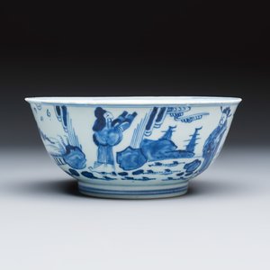 A Chinese blue and white 'Sanxing' bowl — foto 5