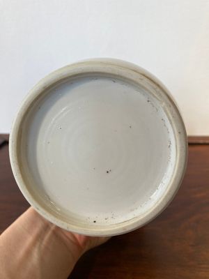 A Chinese blue and white 'Sanxing' rouleau vase, probably 19th C. — 照片 5