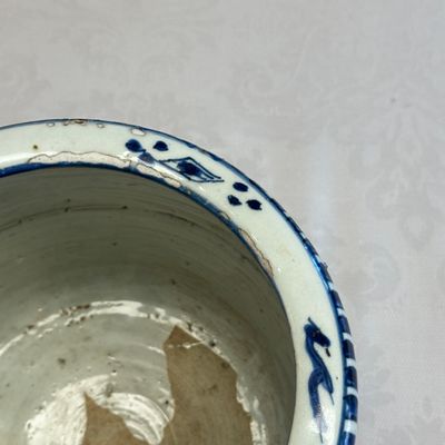 A Chinese blue and white 'Scholars' cylindrical tripod censer — foto 11