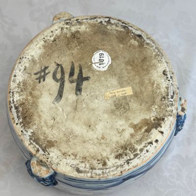 A Chinese blue and white 'Scholars' cylindrical tripod censer — foto 15