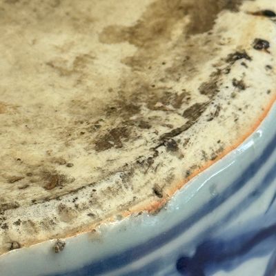 A Chinese blue and white 'Scholars' cylindrical tripod censer — foto 21