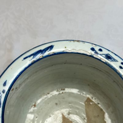 A Chinese blue and white 'Scholars' cylindrical tripod censer — foto 10