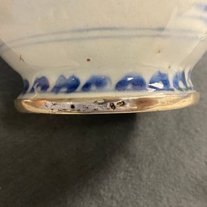 A Chinese blue and white silver-mounted ewer, Transitional period — photo 13