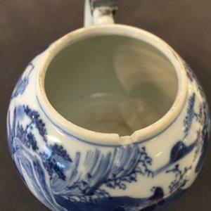 A Chinese blue and white silver-mounted mustard jar, Kangxi — 照片 9