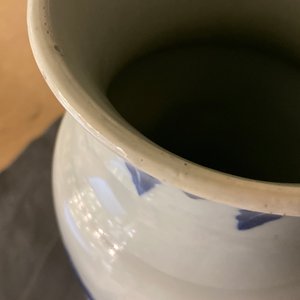 A Chinese blue and white sleeve vase depicting the legendary Zhang Xian, Transitional period — photo 22