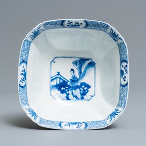 A Chinese blue and white square bowl, Xuande mark, Kangxi — 照片 6