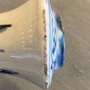 A Chinese blue and white square flask and a kendi, Ming — 照片 9