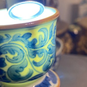 A Chinese blue and white 'squirrel and grapevine' huqqa base, Kangxi — 照片 14