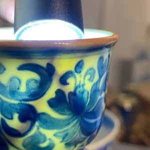 A Chinese blue and white 'squirrel and grapevine' huqqa base, Kangxi — 照片 19