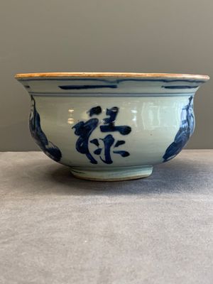 A Chinese blue and white 'star gods' censer, Kangxi — photo 11