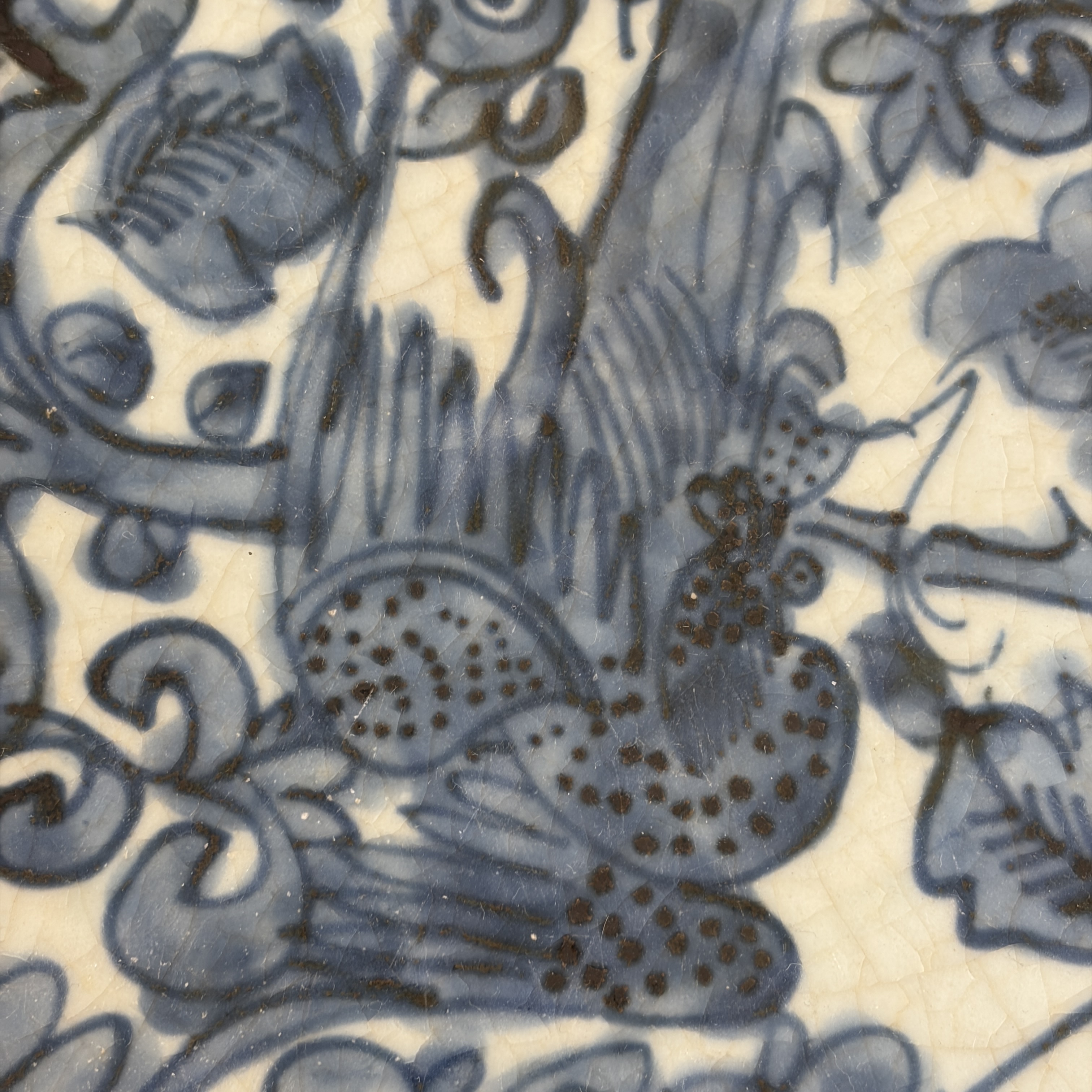 A Chinese blue and white Swatow 'Pheasant' dish — foto 11