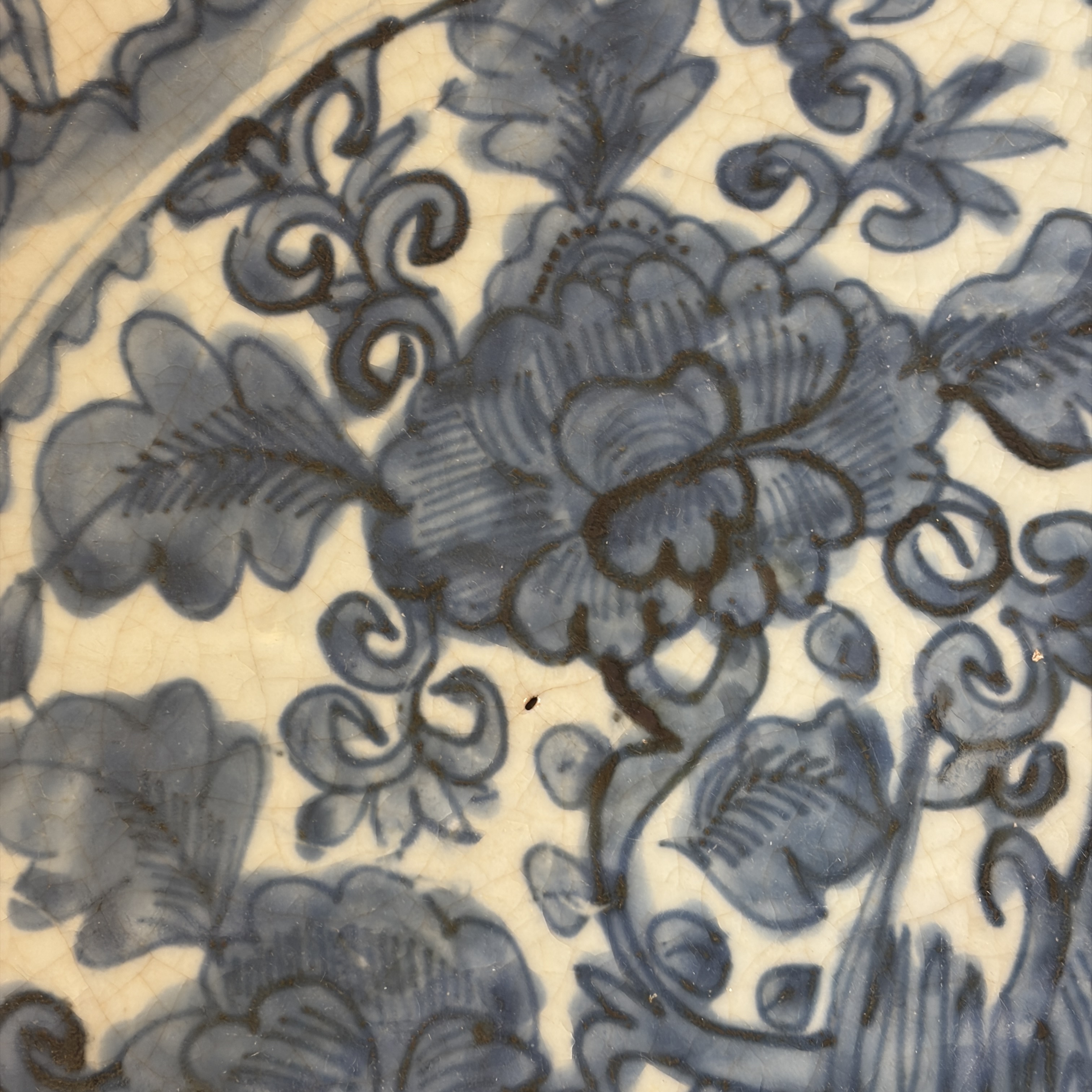 A Chinese blue and white Swatow 'Pheasant' dish — foto 12