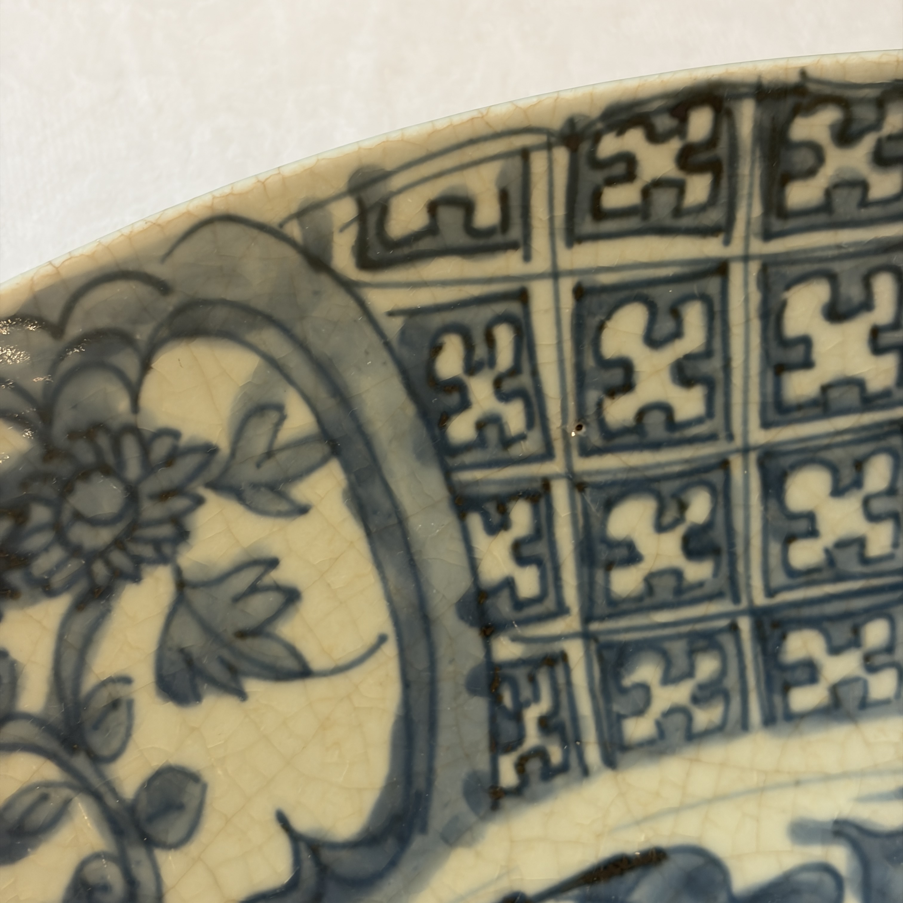 A Chinese blue and white Swatow 'Pheasant' dish — foto 3