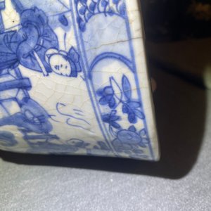 A Chinese blue and white Swatow tripod censer, Ming — photo 14