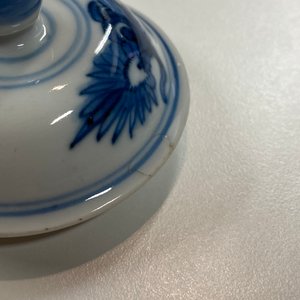 A Chinese blue and white teapot with bamboo-shaped spout and handle, Kangxi — 照片 9